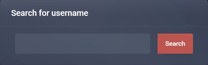 Username search icon